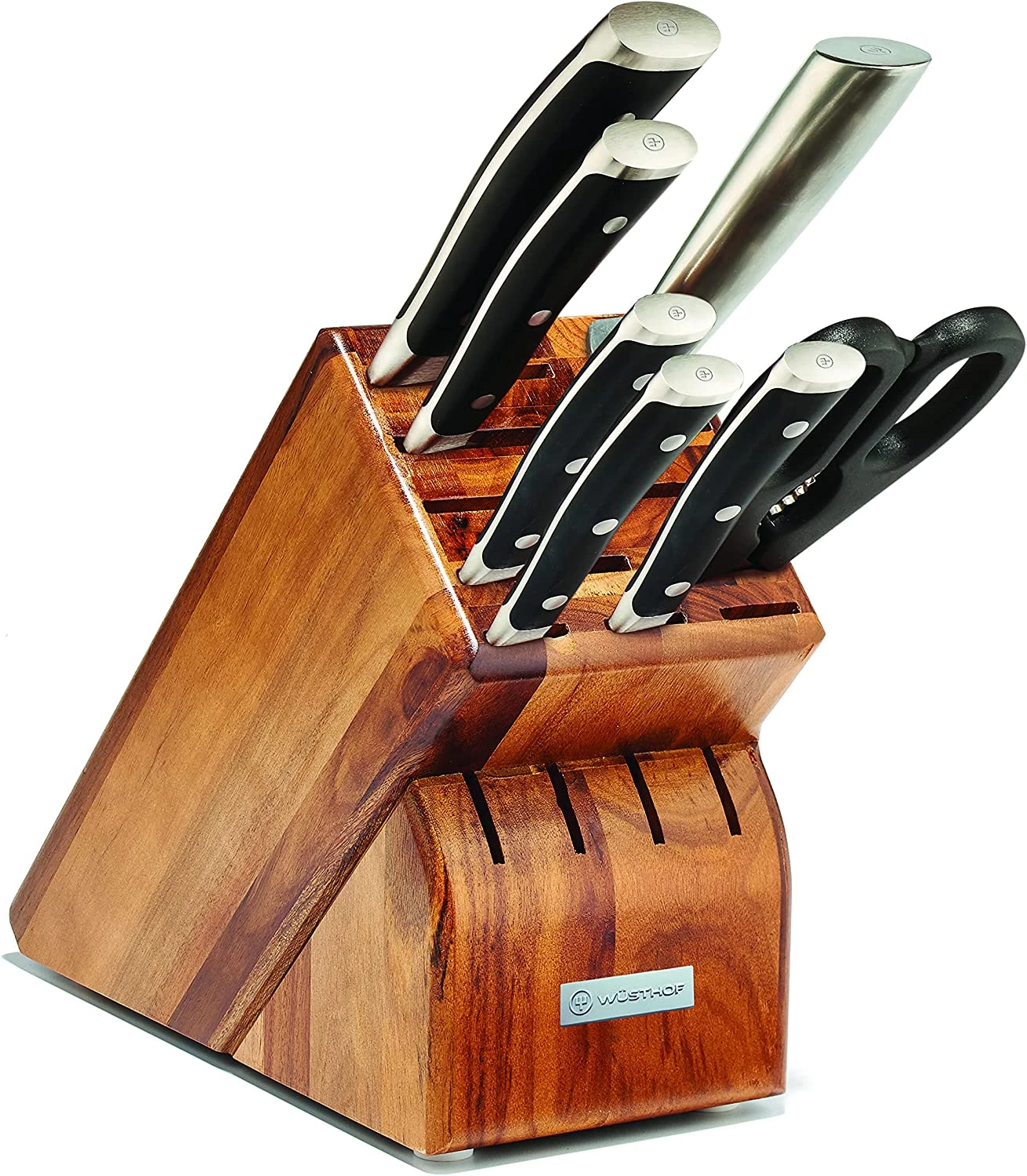 Wusthof Classic Ikon - 8 Pc. Knife Block Set, Acacia 3 Wusthof Classic Ikon - 8 Pc. Knife Block Set, Acacia