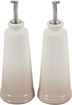 Le Creuset 10 Oz. Signature Oil & Vinegar Set - Meringue
