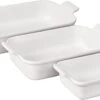 Le Creuset Set Of 3 Heritage Rectangular Dishes - White -Redel Cookware Shop 51eE i 9GkL. AC SX679