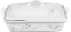 Le Creuset 4 Qt. (12" X 9") Heritage Covered Rectangular Casserole - Marble