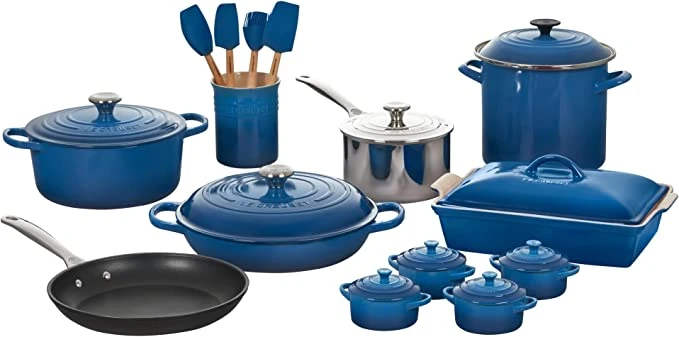 Le Creuset 20-Piece Mixed Material Cookware Set - Marseille 3 Le Creuset 20-Piece Mixed Material Cookware Set - Marseille