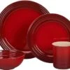 Le Creuset 16-Piece Dinnerware Set - Cerise -Redel Cookware Shop 6118vYrONOL. AC SX522