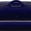 Le Creuset 4 Qt. (12" X 9") Heritage Covered Rectangular Casserole W/Olive Branch Embossed Lid - Indigo