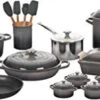 Le Creuset 20-Piece Mixed Material Cookware Set - Oyster