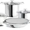 Cristel Casteline Stainless Steel 12 Piece Cookware Set