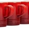 Le Creuset Set Of 6 - 12 Oz. London Mugs - Cerise -Redel Cookware Shop 61BV8WARfsL. AC SL1500