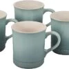 Le Creuset Set Of 4 - 14 Oz. Mugs - Sea Salt