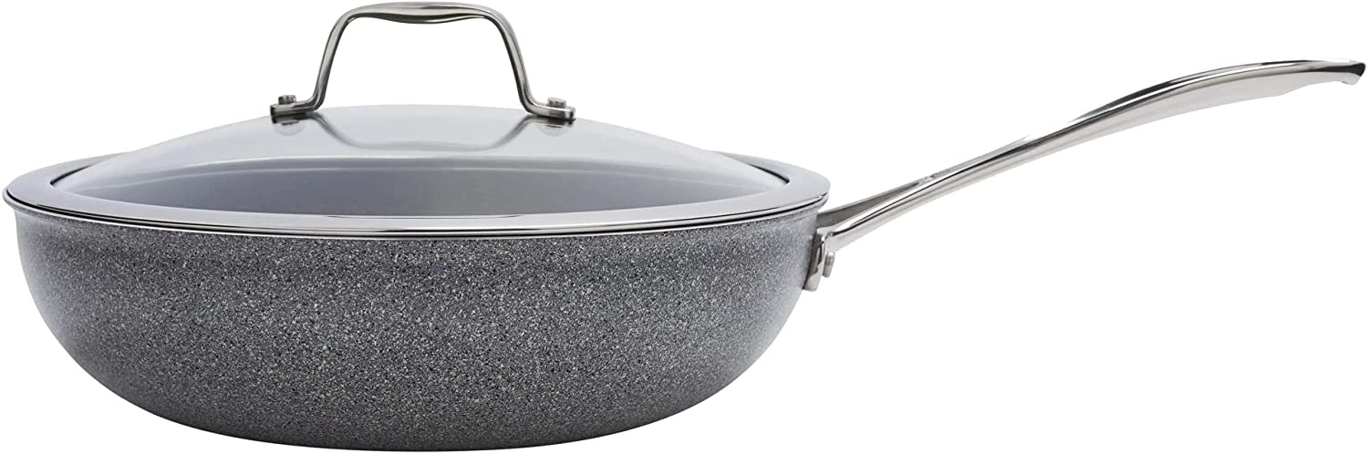 Henckels Capri Granitium 11" Aluminum Nonstick Perfect Pan Plus Lid 3 Henckels Capri Granitium 11" Aluminum Nonstick Perfect Pan Plus Lid