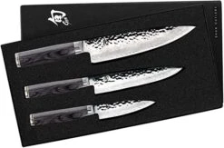 Shun Premier Grey - 3 Pc. Set: Paring 4", Utility 6 1/2" And Chef's 8"
