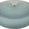 Le Creuset 6 3/4 Qt. Signature Oval Dutch Oven W/Stainless Steel Knob - Sea Salt- Personalized Engraving Available -Redel Cookware Shop 61SM8vFbhLL. AC SL1500