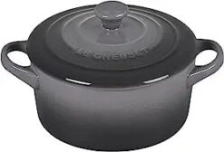 Le Creuset 14 Oz. Stoneware Mini Round Cocotte - Oyster