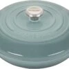 Le Creuset 3 1/2 Qt. Signature Braiser W/Stainless Steel Knob - Sea Salt- Personalized Engraving Available -Redel Cookware Shop 61bscNbt3LL. AC SL1500