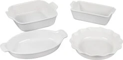 Le Creuset Set Of 4 Heritage Bakeware Set - White