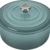 Le Creuset 3 1/2 Qt. Signature Round Dutch Oven W/Stainless Steel Knob - Sea Salt 2 Le Creuset 3 1/2 Qt. Signature Round Dutch Oven W/Stainless Steel Knob - Sea Salt -Redel Cookware Shop 61qkPsQ8lNL. AC SL1500