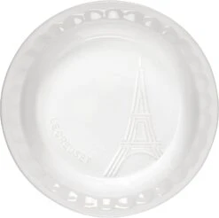 Le Creuset 9" Pie Dish Eiffel Tower - White