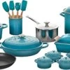 Le Creuset 20-Piece Mixed Material Cookware Set - Caribbean