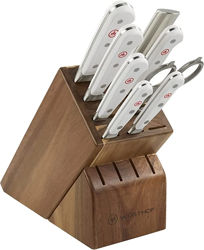 Wusthof Classic White - 9 Pc. Knife Block Set 3 Wusthof Classic White - 9 Pc. Knife Block Set