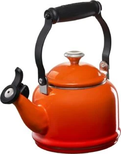 Le Creuset 1 1/4 Qt. Demi Kettle W/Stainless Steel Knob - Flame
