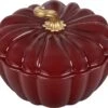 Le Creuset 4 Qt Figural Pumpkin Cocotte W/Gold Figural Knob - Rhone -Redel Cookware Shop 713prXQRHmL. AC SL1500