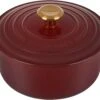 Le Creuset 4 1/2 Qt. Signature Round Dutch Oven W/Gold Knob - Rhone -Redel Cookware Shop 71AT Jv9JxL. AC SL1500