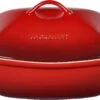 Le Creuset 4 1/2 Qt. Heritage Deep Covered Rectangular Baker - Cerise -Redel Cookware Shop 71BeU8oXxCL. AC SL1500