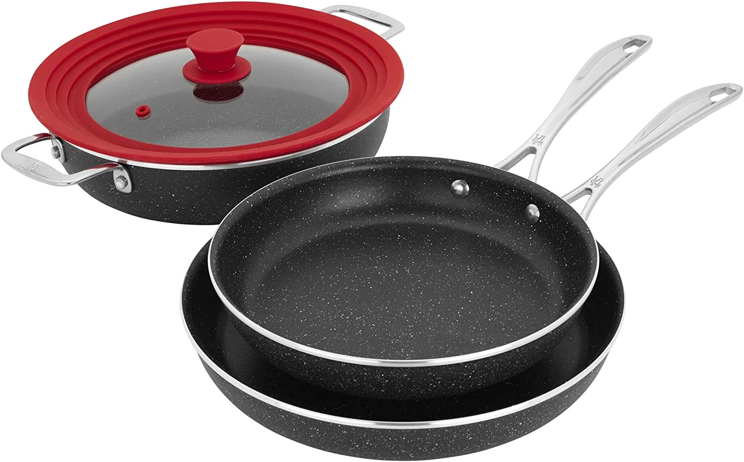 Henckels Capri Notte 4 Pc. Aluminum Nonstick Cookware Set Plus Universal Lid 3 Henckels Capri Notte 4 Pc. Aluminum Nonstick Cookware Set Plus Universal Lid