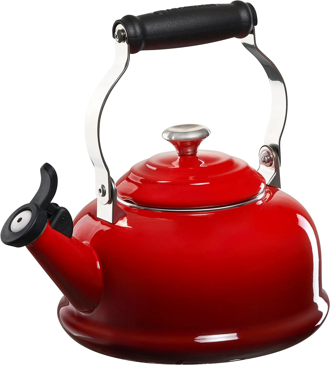 Le Creuset 1.7 Qt. Whistling Kettle W/Stainless Steel Knob - Cerise 3 Le Creuset 1.7 Qt. Whistling Kettle W/Stainless Steel Knob - Cerise