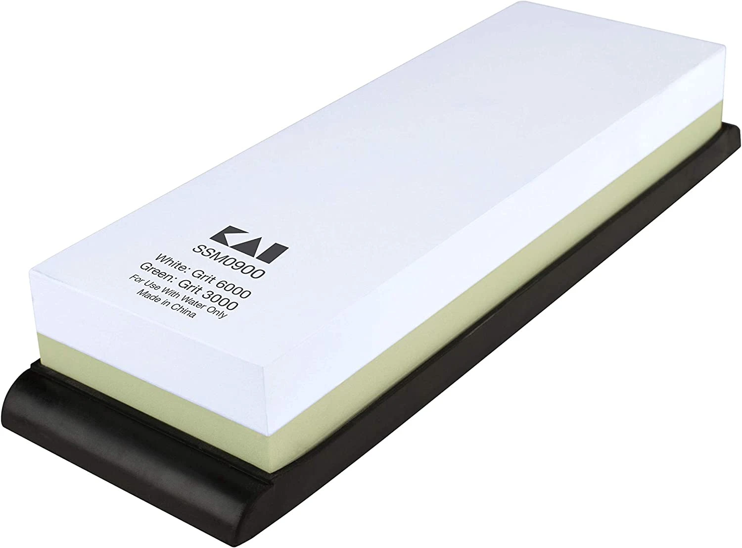 Shun Combination Whetstone W/Rubber Base #3000/#6000 3 Shun Combination Whetstone W/Rubber Base #3000/#6000