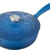 Le Creuset 2 1/4 Qt. Enameled Cast Iron Saucier W/Olive Branch Embossed Lid - Marseille
