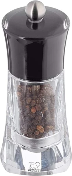 Peugeot Molene Pepper Mill Acrylic Black - 14cm/5"