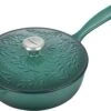 Le Creuset 2 1/4 Qt. Enameled Cast Iron Saucier W/Olive Branch Embossed Lid - Artichaut