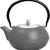 Ja By Frieling Mo Yo Cast Iron Teapot With Stainless Steel Infuser 40 Oz - Grey/White