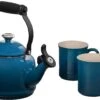 Le Creuset 1 1/4 Qt. Demi Kettle W/Stainless Steel Knob & (2) 14 Oz. Mug Set - Deep Teal 1 Le Creuset 1 1/4 Qt. Demi Kettle W/Stainless Steel Knob & (2) 14 Oz. Mug Set - Deep Teal -Redel Cookware Shop 71hdzfH4YGL. AC SL1500