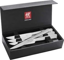 Henckels Zwilling Porterhouse - 8 Pc. Stainless Steel Steak Knife Set In Black Presentation Box