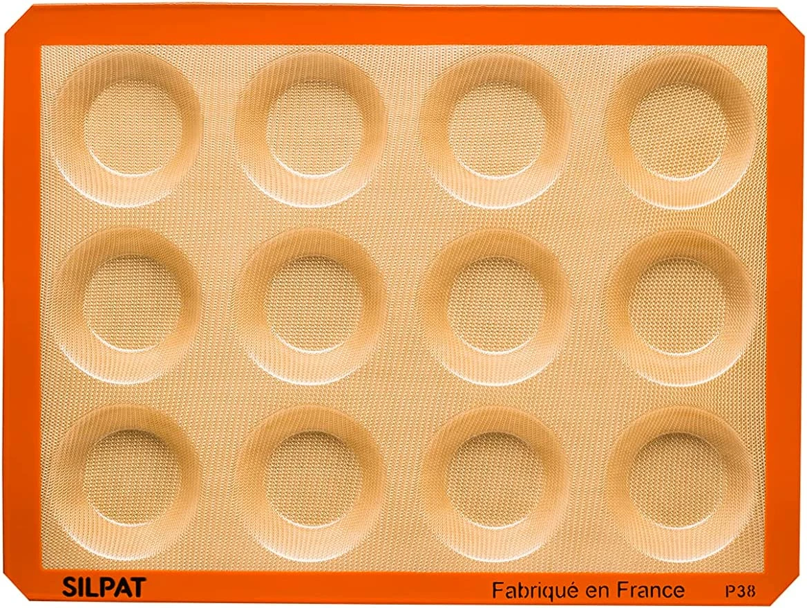 Silpat Perfect Tartelette Mold 15" X 8" X 3" 3 Silpat Perfect Tartelette Mold 15" X 8" X 3"