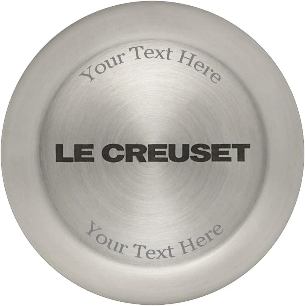 Le Creuset 2 3/4 Qt. Enameled Cast Iron Classic Shallow Round Dutch Oven W/Stainless Steel Knob - Sea Salt- Personalized Engraving Available 4 Le Creuset 2 3/4 Qt. Enameled Cast Iron Classic Shallow Round Dutch Oven W/Stainless Steel Knob - Sea Salt- Personalized Engraving Available - Image 2