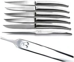 TB Laguiole Heritage 6-Piece Steak KnifeSet In A Gift Box - Mirror Polish