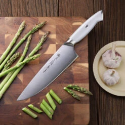 Cangshan 8" Chef Knife - White -Redel Cookware Shop cangshan 8 chef knife white inset2
