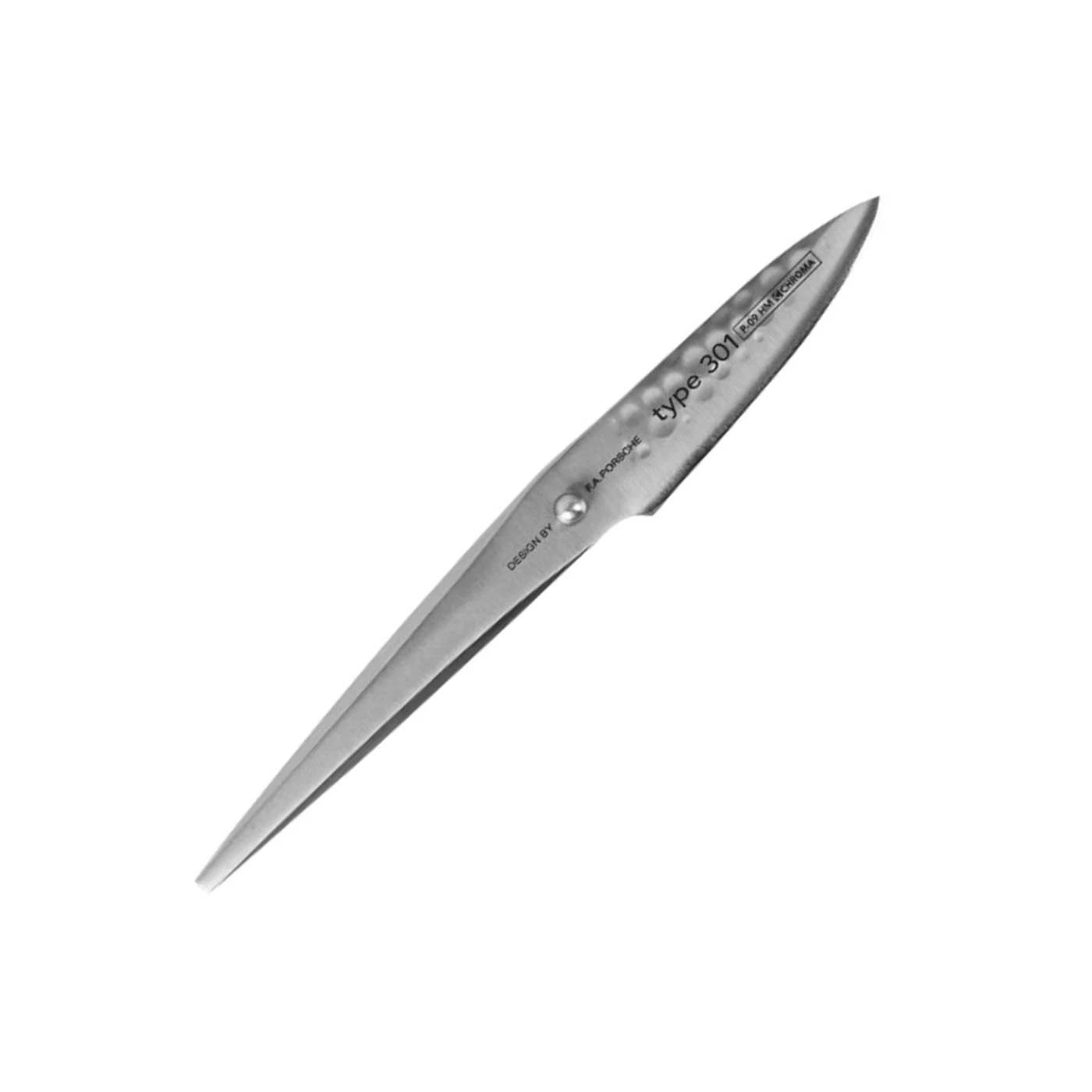 Chroma Type 301: 3 1/4" Paring Knife - Hammered Finish 3 Chroma Type 301: 3 1/4" Paring Knife - Hammered Finish