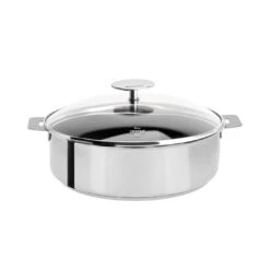 Cristel Mutine Removable Handle - 3.5 Qt Non-Stick Saute Pan W/Lid