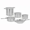 Cristel Strate Removable Handle - 13-Pc Stainless Steel Cookware Set -Redel Cookware Shop cristel strate removable handle 13pc cookware set stql13ksas