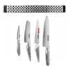 Global G-251138/M30 - 5 Pc. Magnetic Knife Bar Set -Redel Cookware Shop global g 251138 m30 5 pc magnetic knife bar set g 251138 m30