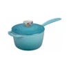 Le Creuset 1 3/4 Qt. Signature Saucepan W/Stainless Steel Knob - Caribbean 2 Le Creuset 1 3/4 Qt. Signature Saucepan W/Stainless Steel Knob - Caribbean -Redel Cookware Shop le creuset 1 1 2 qt sig iron handle prec pour saucepan caribbean ls2518 1617ss