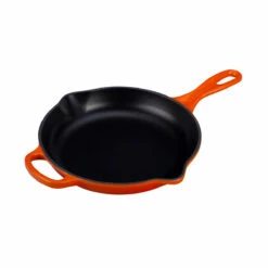 Le Creuset 9" (1 3/8 Qt.) Signature Cast Iron Handle Skillet - Flame