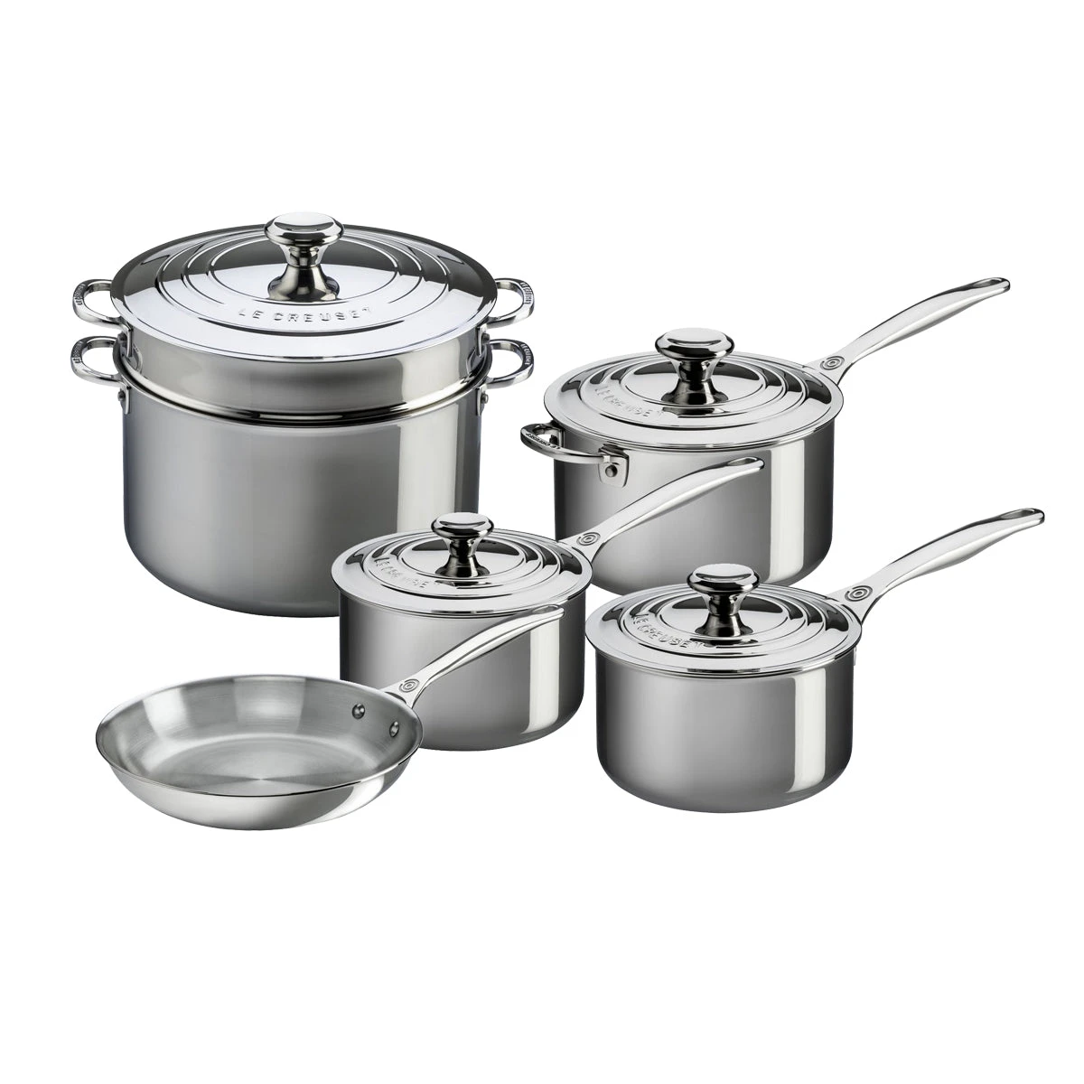 Le Creuset 10-Piece Set - Stainless Steel 3 Le Creuset 10-Piece Set - Stainless Steel