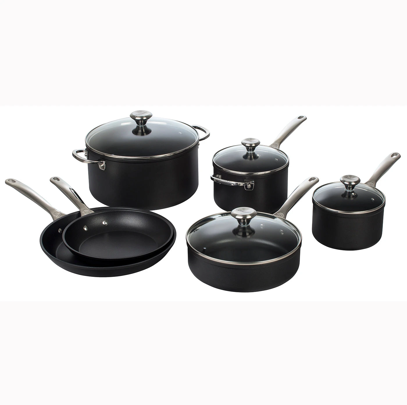Le Creuset 10-Piece Set - Toughened Nonstick PRO 3 Le Creuset 10-Piece Set - Toughened Nonstick PRO
