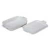 Le Creuset 2 3/4 Qt. (14 3/4" X 9" X 2 1/2") Rectangular Dish W/Platter Lid - White 1 Le Creuset 2 3/4 Qt. (14 3/4" X 9" X 2 1/2") Rectangular Dish W/Platter Lid - White -Redel Cookware Shop le creuset 14 3 4 x 9 x 2 1 2 rectangular dish with platter lid white pg2015 1316