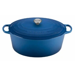 Le Creuset 15 1/2 Qt. Signature Oval Dutch Oven W/Stainless Steel Knob - Marseille- Personalized Engraving Available