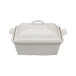 Le Creuset 2 1/2 Qt. (9") Heritage Covered Square Casserole - White