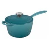 Le Creuset 2 1/4 Qt. Signature Saucepan W/Stainless Steel Knob - Caribbean- Personalized Engraving Available -Redel Cookware Shop le creuset 2 1 4 qt signature saucepan caribbean ls2518 1817ss